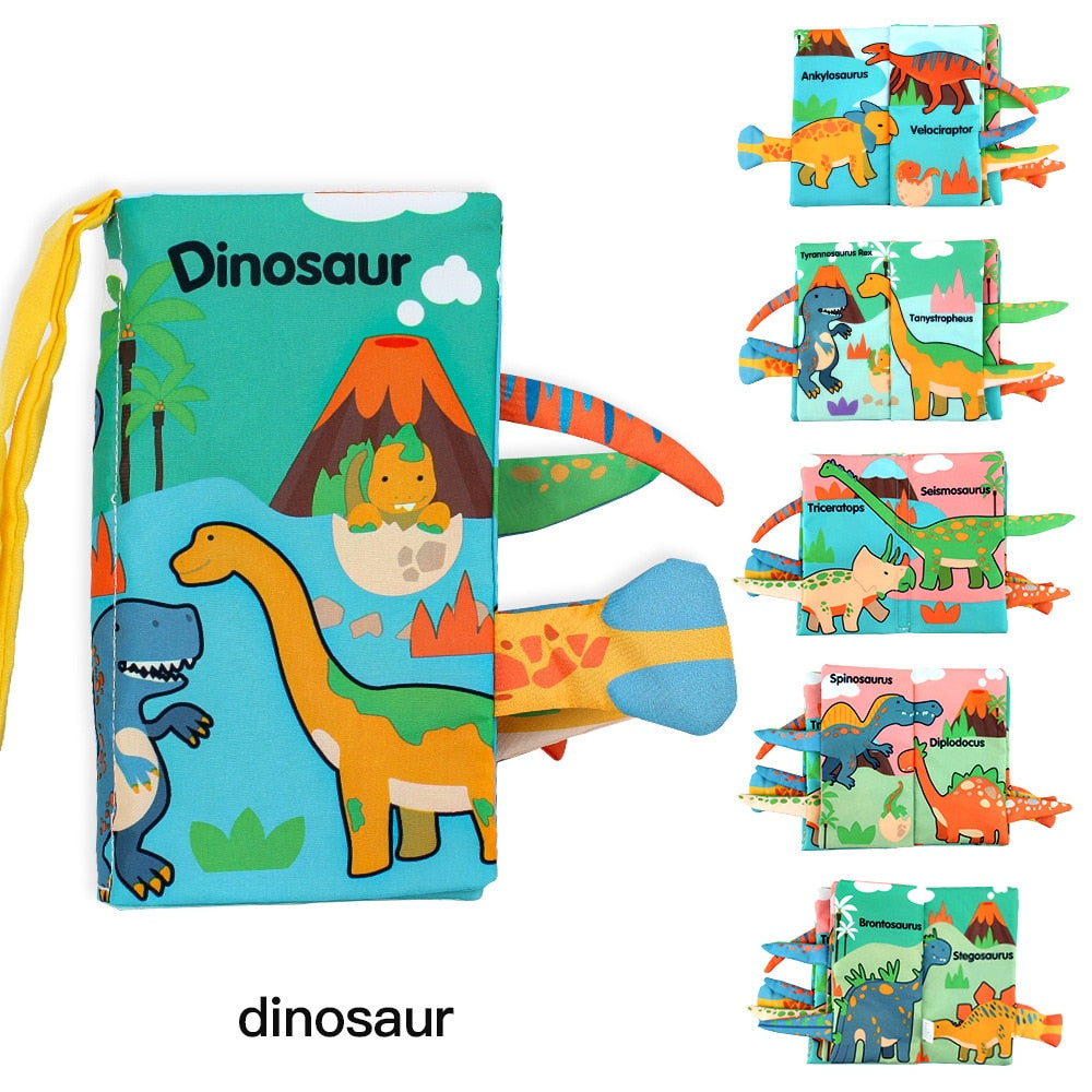 3D animal tails Cloth book