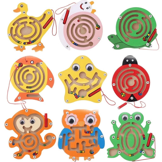 Wooden Magnetic Maze Animal