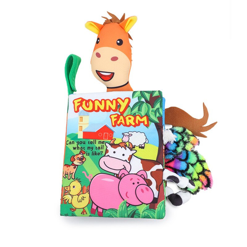 3D animal tails cloth book