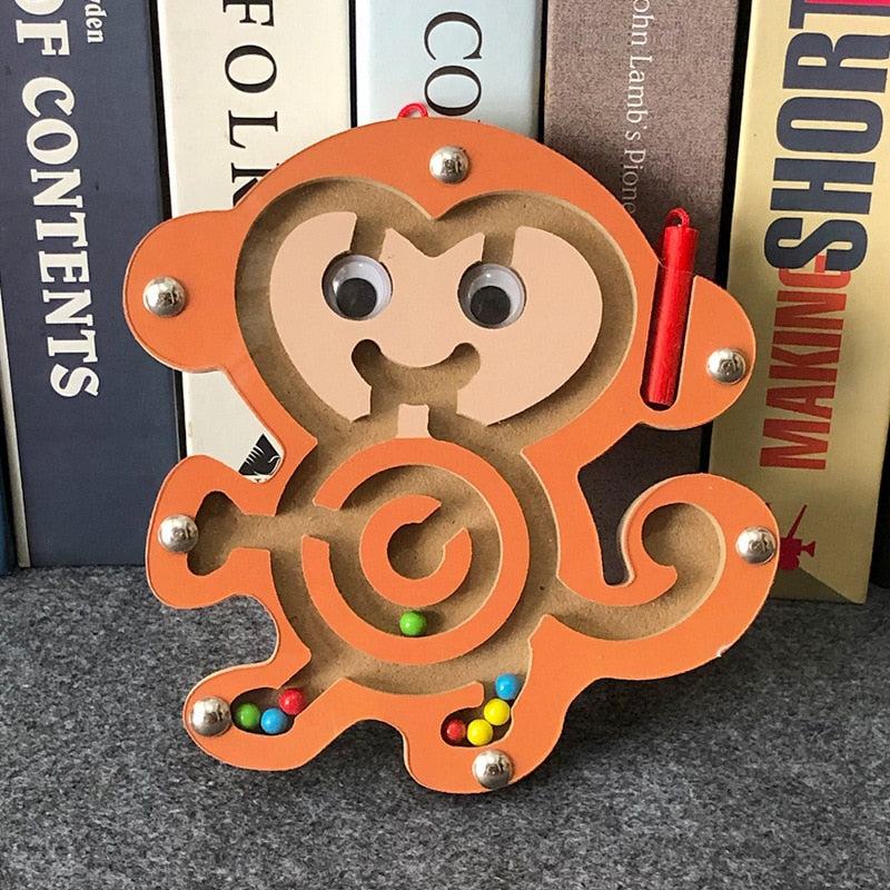 Wooden Magnetic Maze Animal