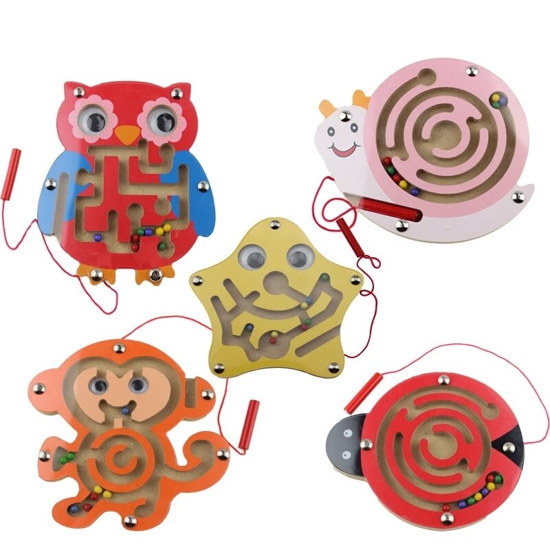 Wooden Magnetic Maze Animal