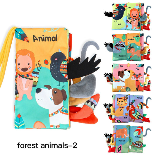 3D animal tails Cloth book